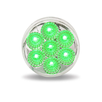 TLED-2HXAG  2.5″ Amber Marker to Green Auxiliary Round LED Light – 7 Diodes - General Diesel Repair & Chrome