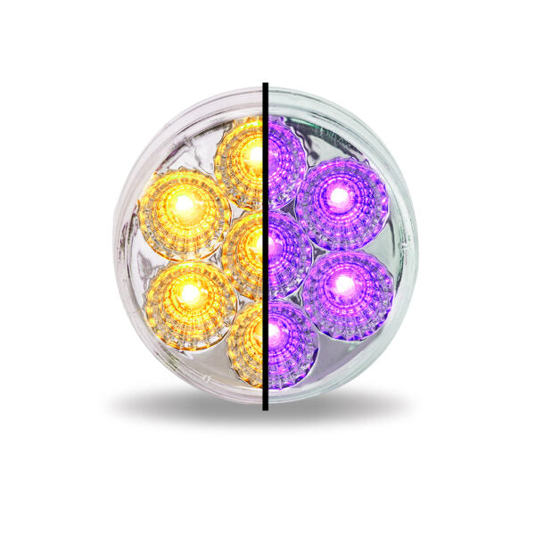 TLED-2HXAP 2.5″ Amber Marker to Purple Auxiliary Round LED Light – 7 Diodes - General Diesel Repair & Chrome
