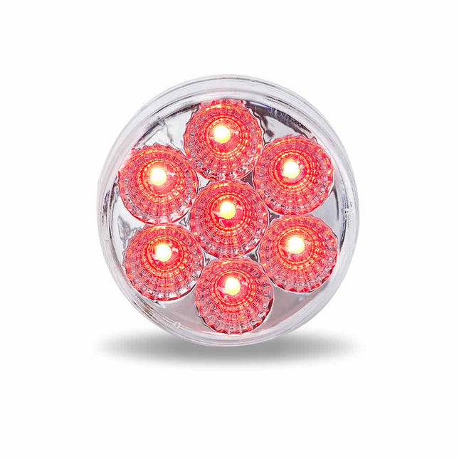 2.5″ Red Marker to White Auxiliary Round LED Light – 7 Diodes TLED-2HXRW - General Diesel Repair & Chrome