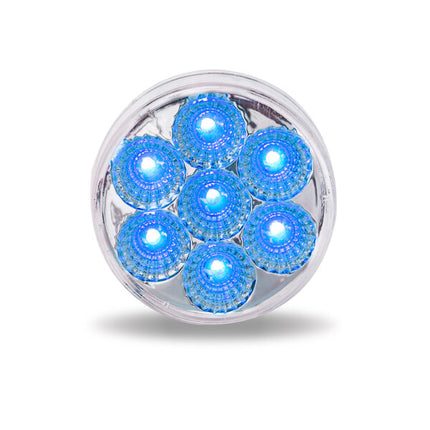TLED-2HXRB 2.5″ Red Marker to Blue Auxiliary Round LED Light – 7 Diodes - General Diesel Repair & Chrome