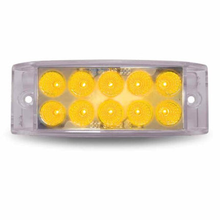 2″ x 6″ Amber Marker to Blue Auxiliary Rectangular LED Light – 10 Diodes  TLED-2X6AB - General Diesel Repair & Chrome