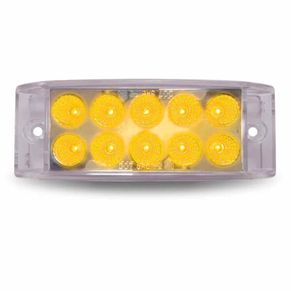 2″ x 6″ Amber Marker to Blue Auxiliary Rectangular LED Light – 10 Diodes  TLED-2X6AB - General Diesel Repair & Chrome