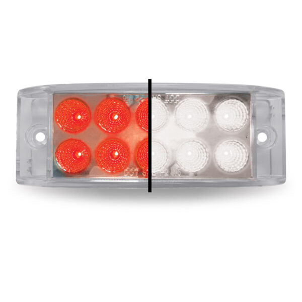 2″ x 6″ Red Marker to White Auxiliary Rectangular LED Light – 10 Diodes TLED-2X6RW - General Diesel Repair & Chrome