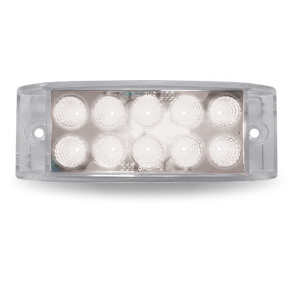 2″ x 6″ Red Marker to White Auxiliary Rectangular LED Light – 10 Diodes TLED-2X6RW - General Diesel Repair & Chrome