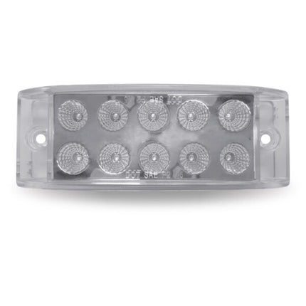 2″ x 6″ Red Marker to White Auxiliary Rectangular LED Light – 10 Diodes TLED-2X6RW - General Diesel Repair & Chrome