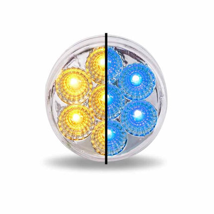 2″ Amber Marker to Blue Auxiliary Round LED Light – 7 Diodes TLED-2XAB - General Diesel Repair & Chrome