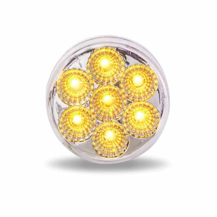 2″ Amber Marker to Red Auxiliary Round LED Light – 7 Diodes TLED-2XAR - General Diesel Repair & Chrome