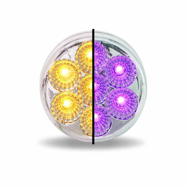 2″ Amber Marker to Purple Auxiliary Round LED Light – 7 Diodes TLED-2XAP - General Diesel Repair & Chrome