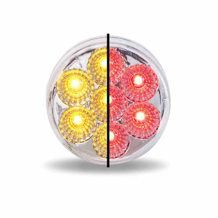 2″ Amber Marker to Red Auxiliary Round LED Light – 7 Diodes TLED-2XAR - General Diesel Repair & Chrome