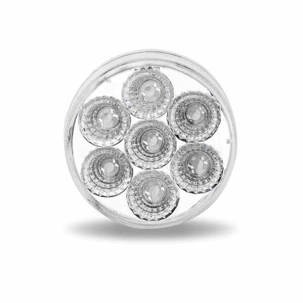 2″ Amber Marker to Red Auxiliary Round LED Light – 7 Diodes TLED-2XAR - General Diesel Repair & Chrome