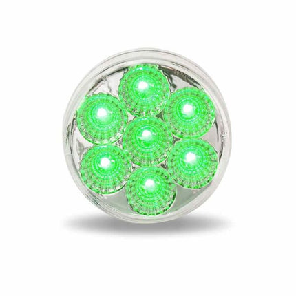 2″ Red Marker to Green Auxiliary Round LED Light – 7 Diodes TLED-2XRG - General Diesel Repair & Chrome