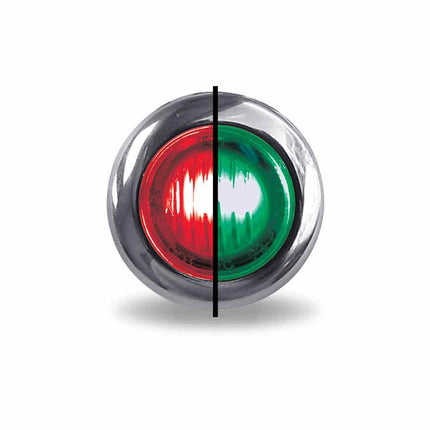 3/4″ Red Marker to Green Auxiliary Round LED Light – 2 Diodes TLED-BX3RG - General Diesel Repair & Chrome