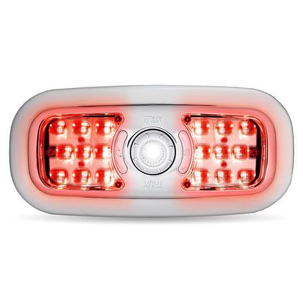 LED Interior Projector Dome & Map 7-Color Cab Light for Peterbilt – Chrome TLED-IR10 - General Diesel Repair & Chrome