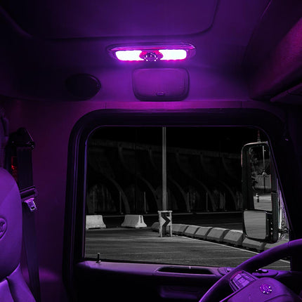 LED Interior Projector Dome & Map 7-Color Cab Light for Peterbilt – Chrome TLED-IR10 - General Diesel Repair & Chrome