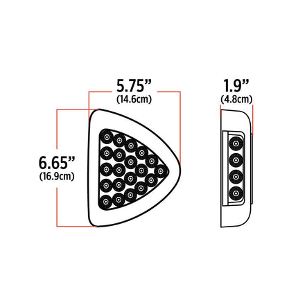 Amber Turn & Marker to Blue Auxiliary Peterbilt Headlight Turn Signal LED Light – 24 Diodes TLED-PSHXB - General Diesel Repair & Chrome