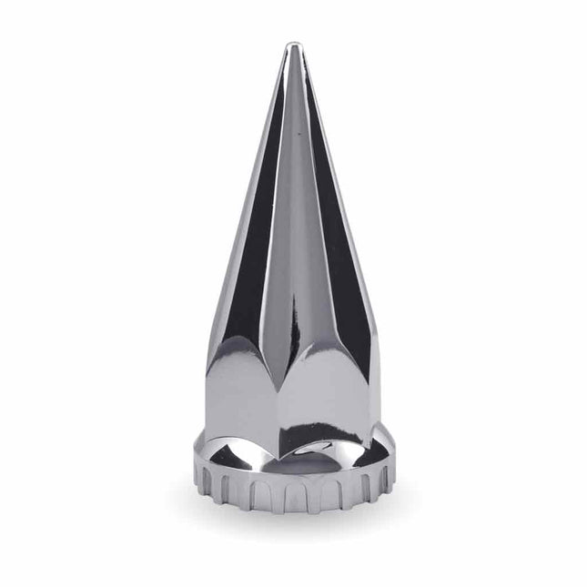 TNUT-P1 33mm Pointed Threaded Nut Cover with Flange – Chrome ABS Plastic - General Diesel Repair & Chrome