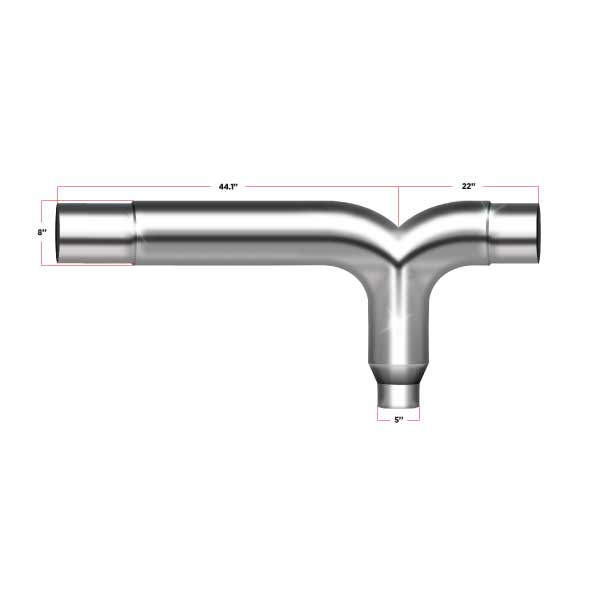 Y Pipe – 8″ Wide TSK-8Y - General Diesel Repair & Chrome
