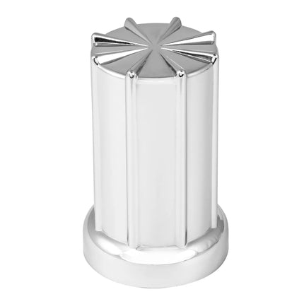 10234 Cr. Pl. 8 Spoke Screw-on Nut Cover 33MM x3-3/8” H - General Diesel Repair & Chrome